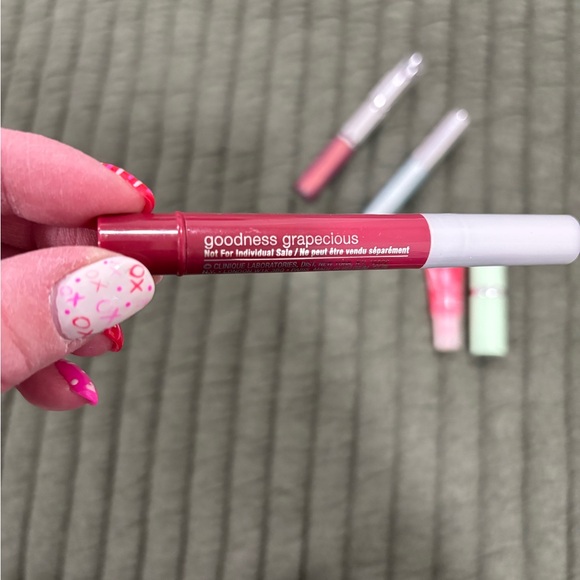 New Clinique Lip and Mascara Bundle Raspberry Glace Tint Goodness Grapecious - Picture 4 of 7